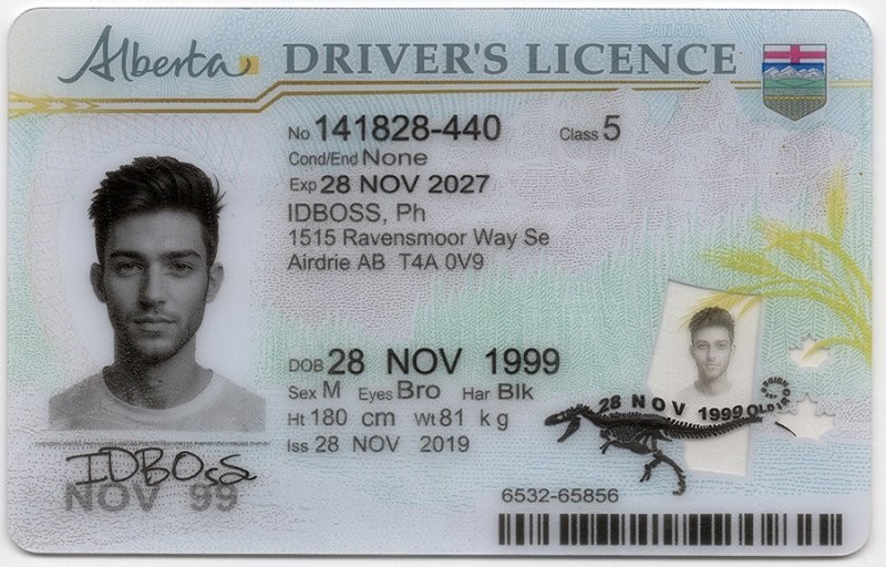 Alberta-AB Canada Fake ID - Canada Fake ID - High Quality Scannable Fake ID Card