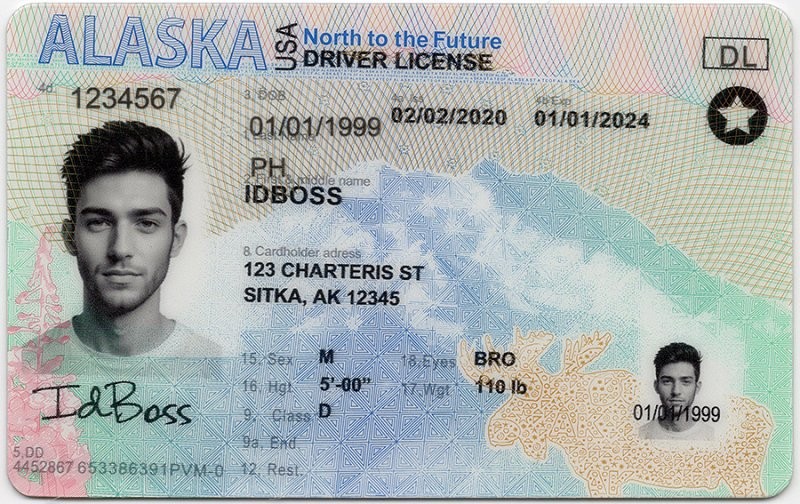 Alaska-AK Fake ID - United States Fake ID - High Quality Scannable Fake ID Card