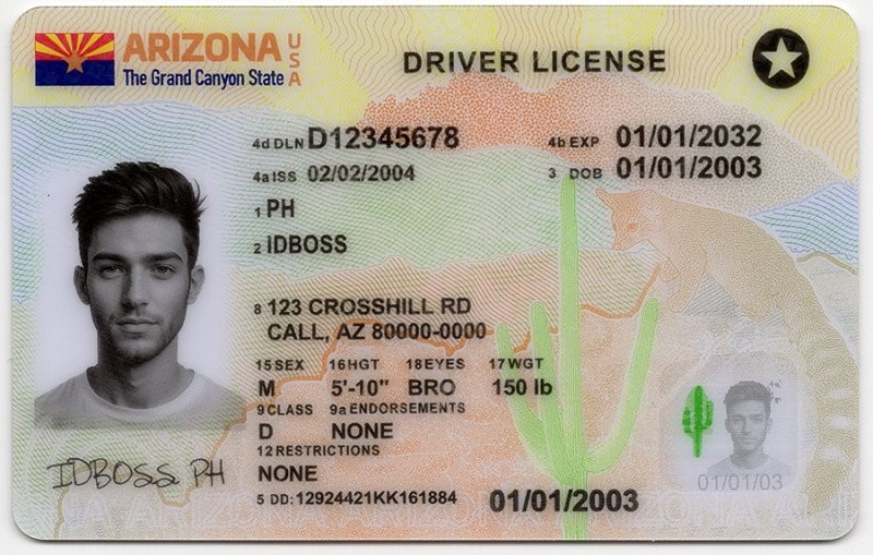 Arizona-AZ Fake ID - United States Fake ID - High Quality Scannable Fake ID Card