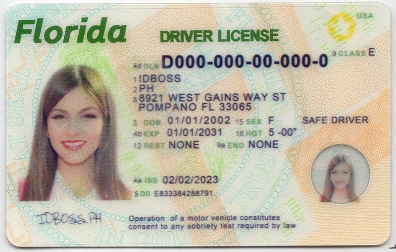 Florida Fake ID - United States Fake ID - High Quality Scannable Fake ID Card