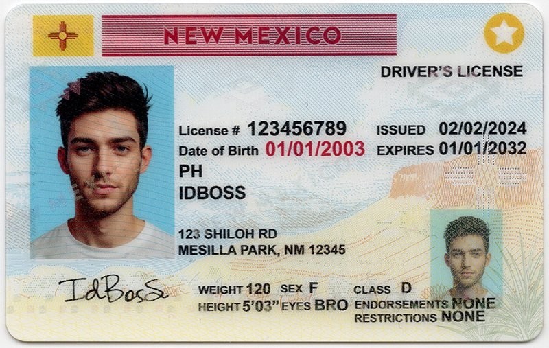 New Mexico-NM Fake ID - United States Fake ID - High Quality Scannable Fake ID Card