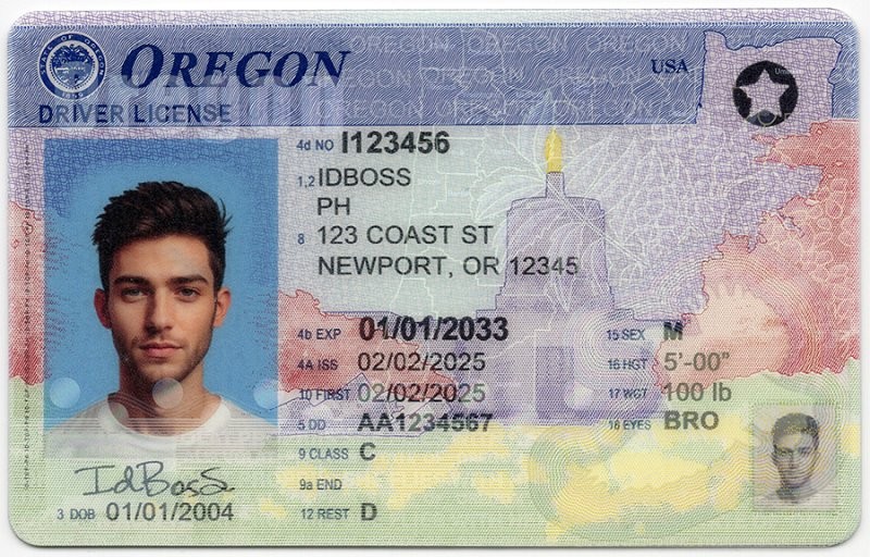 Oregon-OR Fake ID - United States Fake ID - High Quality Scannable Fake ID Card
