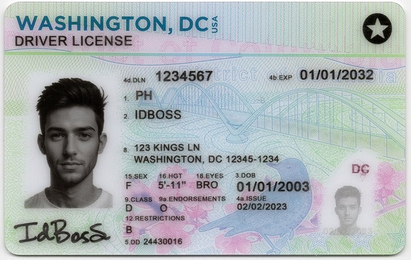 Washington-WA DC Fake ID - United States Fake ID - High Quality Scannable Fake ID Card