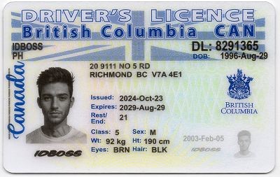 British Columbia-BC Canada Fake ID