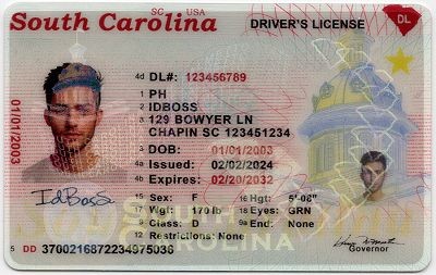South Carolina-SC Fake ID