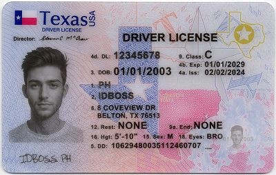 Texas-TX Fake ID