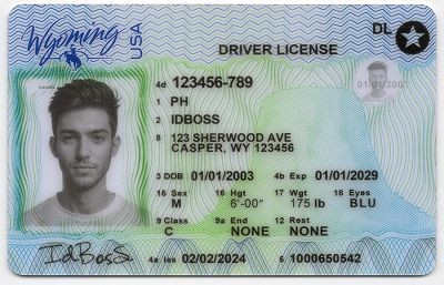 Wyoming-WY Fake ID